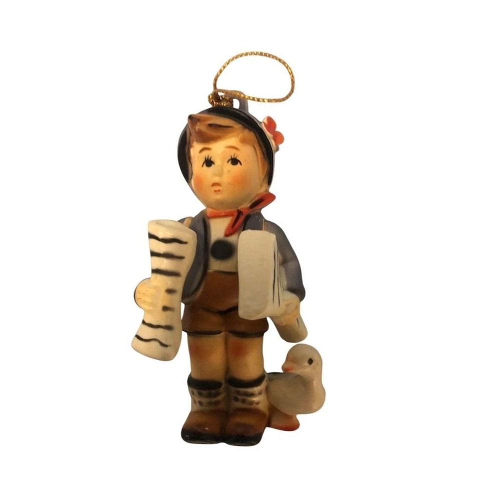 Vintage‎ Kurt S. Adler Hummel Style Newspaper Boy Christmas Ornament